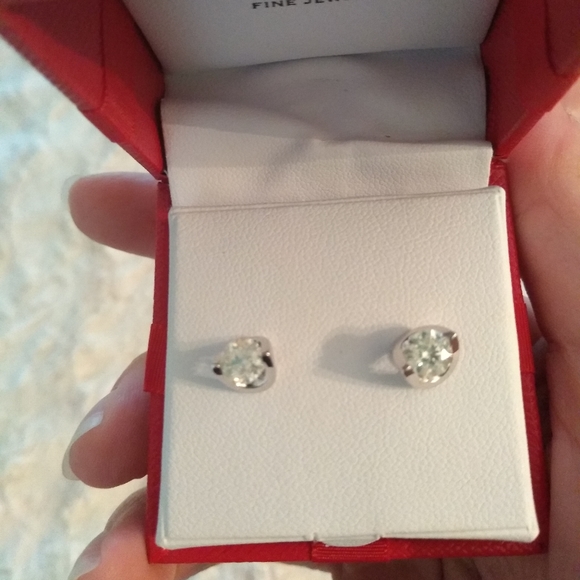 Macy's Jewelry Diamond Studs White Gold Poshmark